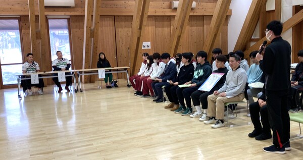 選手からの質問（サッカー加藤光基君）